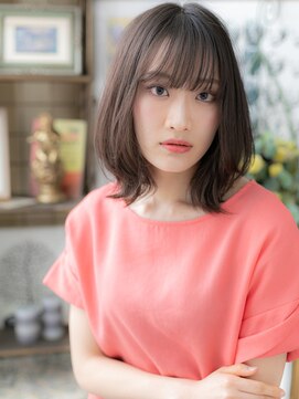 カバーヘア イヴ 戸頭店(COVER HAIR EVE) アッシュグレイ前下がりくせ毛風プリカールa戸頭20代30代40代