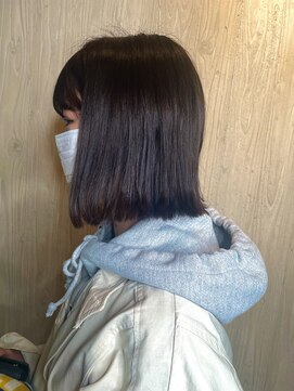 エフィールベルタ(afeel belta) 【モード系】癖毛の方でもできるぱつっと前下がりボブ