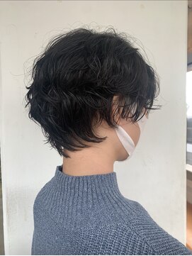 ヌーフェム(nuu fem) ショートパーマニュアンスパーマ毛先パーマ