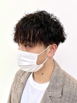 アッシュ 十日市場店(Ash)&nbsp;クリームの薬剤でかける、波巻きパーマ