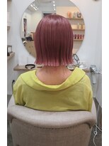 シアアルン 新小岩店(SHEER alun)&nbsp;切りっぱなしボブ/ピンクカラー