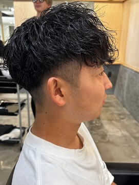 ニアウ 太田店(Niau) ツイストスパイラルパーママッシュメンズパーマ波巻きパーマ