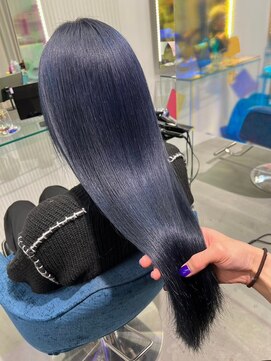 ボックスミコ(Box mico.) 髪質改善カラーでツヤ髪ブルーブラック☆