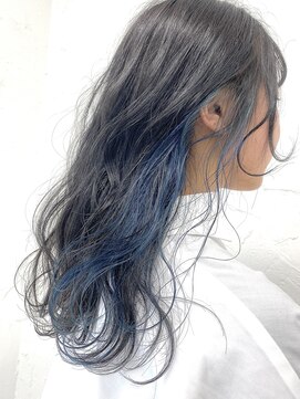 アジールヘア 東上野店(agir hair) 20代30代インナーブルーダブルカラーブリーチ【上野】
