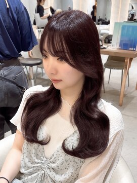 ロンド ブランシュ 錦糸町北口(Lond blanche) 前髪アンブレラカラーこなれミディイメチェンウェーブパーマ