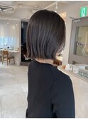 ミニボブ グレージュ  きりっばなし ブリーチなし 【miku】
