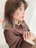 【店長片野限定】カット+ケアカラー＋炭酸シャンプー＋トリートメント15,400