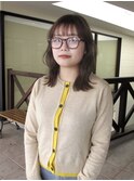 ゆるふわウェーブ巻き/ブリーチなしベージュ
