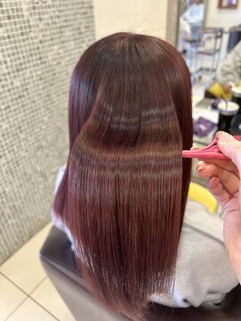 ノット 成田公津の杜(Knot) ハイライトボルドー×ハリウッドトリートメント stylistすずか