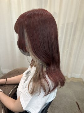 メルシー(merci.) チェリーレッド×ホワイト