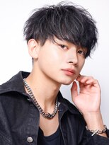 リップス 表参道店(LIPPS)&nbsp;【緩めパーマ】刈り上げ サイドパートマッシュ