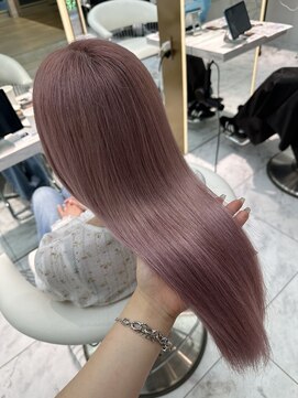 ロンドルピナス 小倉(Lond Lupinus) ミディアムヘア暗めカラー/デザインカラー/フェイスフレーミング