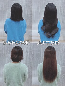 リップ 大阪本店(LIP) 【レミー100%最高級人毛/ロング】シールエクステ60枚+ブリーチ