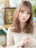 ★ヘーゼルブラウン大人巻き抜け感エアリーロング20代30代★1