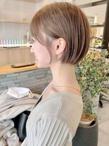 サンドパールス 仙台店(sand PALCE)&nbsp;グレーブラウン似合わせカット/ミニボブレイヤー/ダークアッシュ