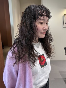 ハードパーマ×ロング