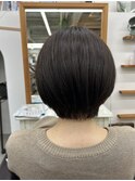 グレージュヘアカラーショート