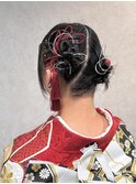 【立川CRES三木】成人式・卒業式カチモリツインヘアセット