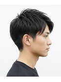 ▼アップバング/メンズカット/ツーブロック/ビジネスマン