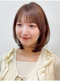 前髪イメチェンピンクベージュクールショートレイヤーカット