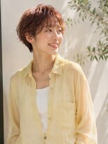 ドット ヘアー ジェム(dot.hair gem)&nbsp;ベリーショート/暖色オレンジブラウンカラー/シースルーバング