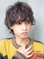 メゾンバイハバナ(maison by HAVANA)&nbsp;メンズビジネスツーブロックアップバング束感ショートマッシュ