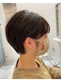 襟足スッキリ丸みショート【藤田稔】