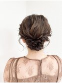 【racic】ヘアアレンジ　編み込みダウンスタイル