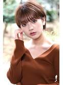 丸顔さんでもトライしやすい♪女っぽハンサムショート