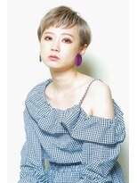 クシュ 所沢東口店(kusyu...)&nbsp;ペールベージュセクションカラーグラデーションカラー外ハネボブ