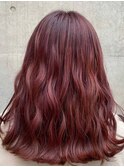 ブリーチオンカラー/レッドパープル