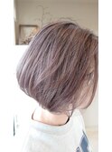 大人ボブ×白髪ぼかし×ハイライト