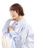 20代、30代、40代◎ベージュ×ミニボブ