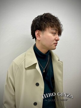 ヒロギンザバーバーショップ 神楽坂店(HIRO GINZA BARBER SHOP) スパイラルパーマ