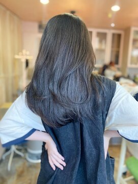 エン 仙台(en) ブリーチなしダブルカラー/レイヤーカット/髪質改善