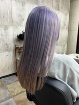 スターズ 川越店(STARS)&nbsp;透明感　ホワイトラベンダーカラー　艶感　ストレート　ロング