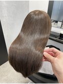 美髪縮毛矯正 × 透明感アッシュベージュ #040