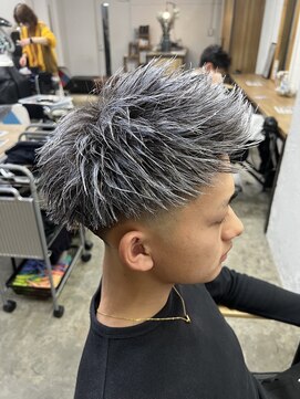 エルオム(EL.HOMME) 【TAKASHI】シルバーガンメッシュ