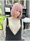 韓国風《ペールピンク》ハイトーン/ケアブリーチ/ダブルカラー
