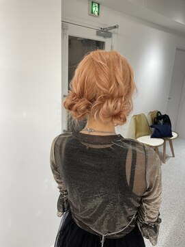 ペレ 渋谷(PELE) h_ デザインカラー/レイヤーカット/ウェットヘア/オリーブベージ