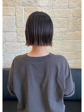 ヴァン カウンシル 川口店(VAN COUNCIL) 切りっぱなしボブ×ハイライトカラー 髪質改善Tr＋秋の艶カラー2