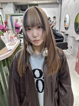 クペウ ローウェン(cope'u ROWEN) 渋谷/ウルフカット デザインカラー ルーツカラー エンドカラー