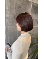 美容室 アイディー i-dee&nbsp;ショートボブ×ピンクラベンダーブラウン