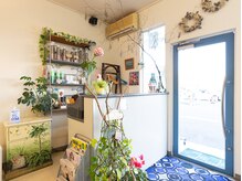ジュピターの雰囲気（緑が多い店内になっております。）