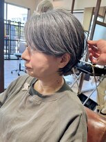 ハピネス クローバー 学園前店(Happiness CLOVER)&nbsp;☆イメチェン大人かわいい★ショートボブ/白髪ぼかし/ハイライト