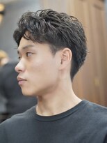 ノーエン(noen)&nbsp;佐賀シャドウパーマニュアンスパーマメンズマッシュフェード