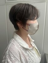 ヴィヴィ(VIVIE)&nbsp;小顔束感ウェーブショートボブパーマブラウンベージュグレージュ