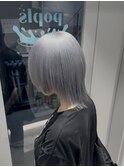 ショートウルフ/シルバーカラー/中性ウルフ