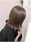 切りっぱなしボブショートボブタッセルボブ縮毛矯正ストレート