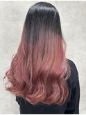 黒髪クラゲヘアーオリーブグレー小顔ココアベージュ